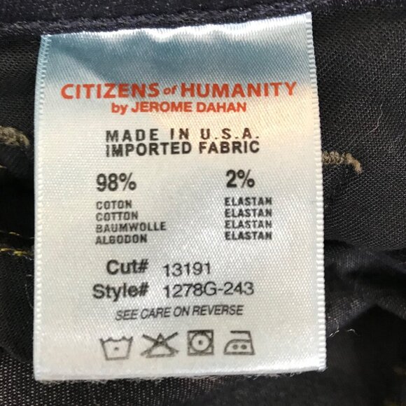 Citizens Of Humanity The Ava Low Rise Straight Leg Size 29 - Picture 9 of 10